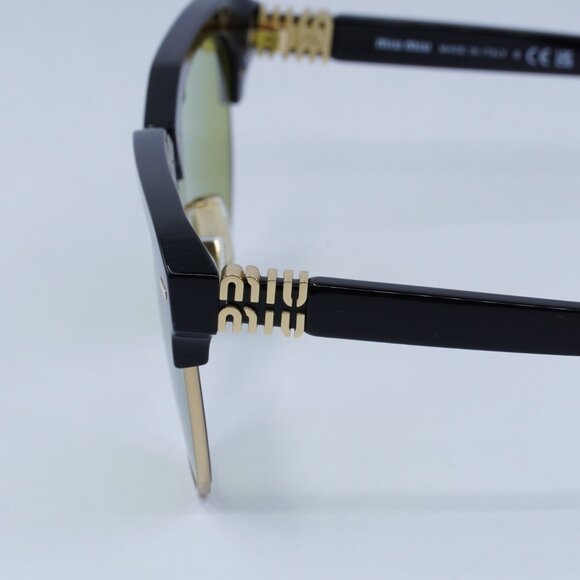 Miu Miu MU09ZS 1AB07O Sunglasses Black Aviator Frame main image 8